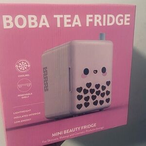 Boba tea fridge.